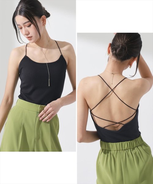 セール パット付きバッククロスキャミソール セッティミッシモ Settimissimo Magaseek