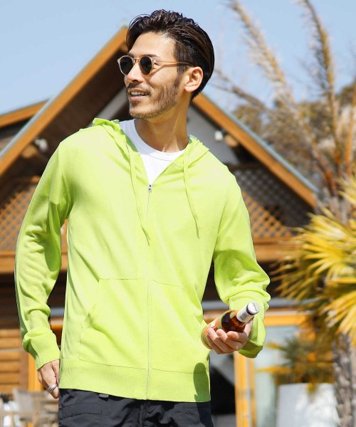 セール サマーニットソーパーカー サマーニット メンズ サマーパーカー カーディガン 長袖 ペアルック カップル トップス メンズファッション サーフ系 冷房対策 ジギーズショップ Jiggys Shop Magaseek