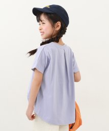 devirock(デビロック)/バックタック半袖Tシャツ 子供服 キッズ 女の子 トップス 半袖Tシャツ Tシャツ /ブルー
