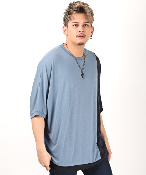 セール T R天竺切替ドルマン半袖tシャツ Tシャツ メンズ 半袖 5分袖 ドルマンスリーブ ビッグシルエット バイカラー ラグスタイル Luxstyle Magaseek セール T R天竺切替ドルマン半袖tシャツ Tシャツ メンズ 半袖 5分袖 ドルマンスリーブ ビッグシルエット バイカラー ラグスタイル Luxstyle Magaseek