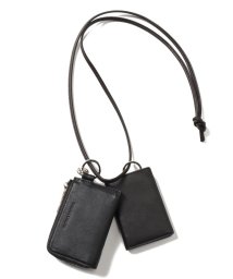 PATRICK STEPHAN(パトリックステファン)/Leather wallet & card case ’empty－handed’/ブラック×シルバー