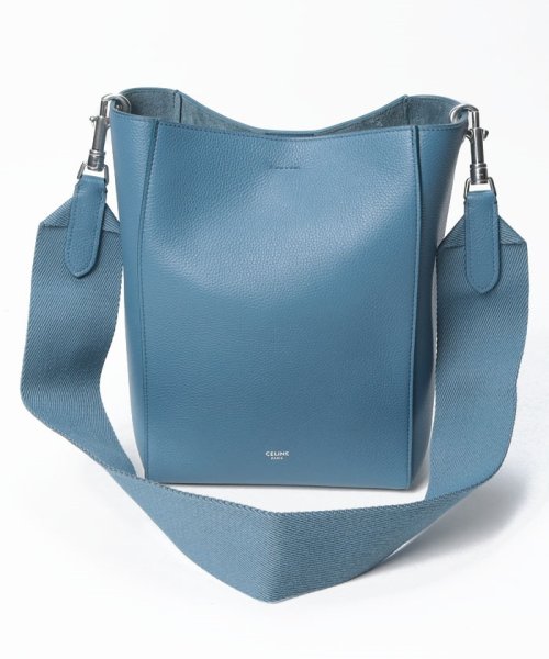 CELINE(セリーヌ)/【CELINE】セリーヌ 189303AH407SU サングル スモール ショルダーバッグ レザー/BLUE