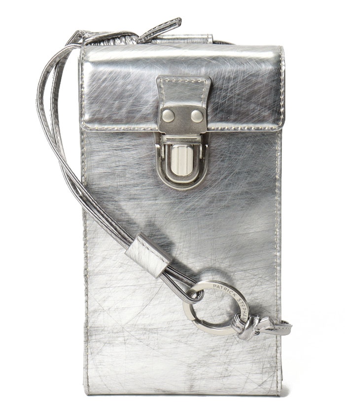 Leather cell phone small bag 'cartable'(504610982) | パトリック