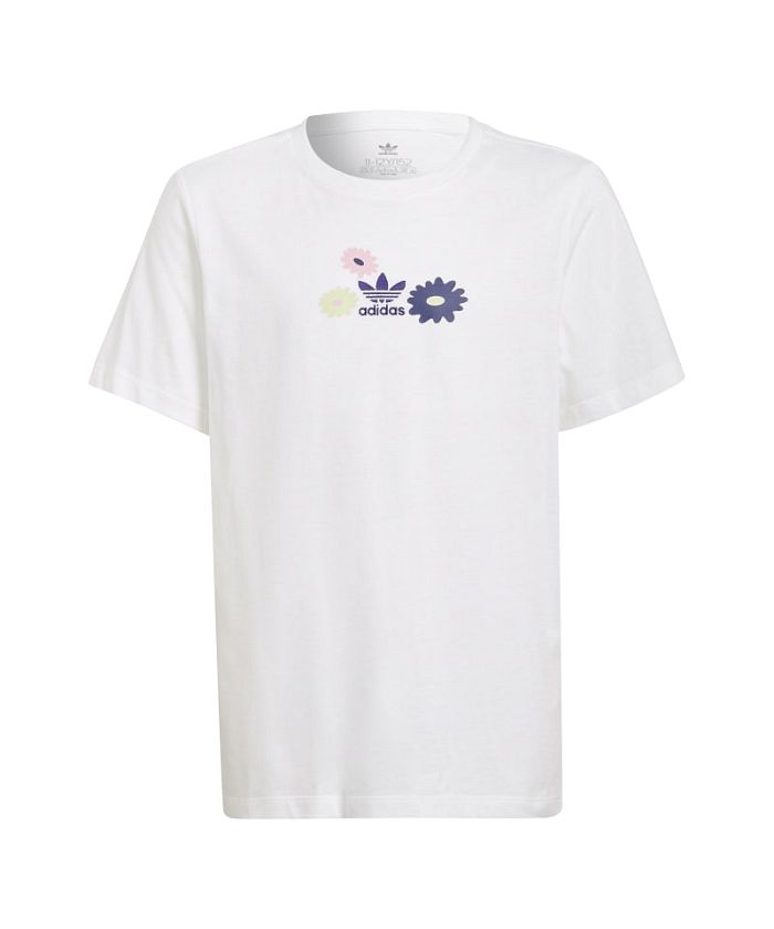 バースデー 記念日 ギフト 贈物 お勧め 通販 アディダス CROPPED TEE - Print T-shirt collegiate royal  キッズ fucoa.cl