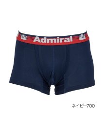 Admiral(アドミラル)/福助 公式 ボクサーブリーフ メンズ Admiral(アドミラル) 前閉じ サイドロゴ ar1－9055<br>M レッド 紳士 男性 フクスケ fukuske/ネイビー