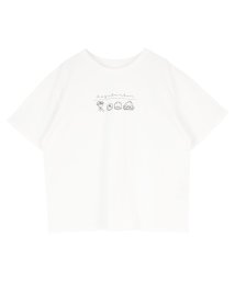 titivate(ティティベイト)/はぴだんぶいロゴプリントTシャツ/オフホワイト