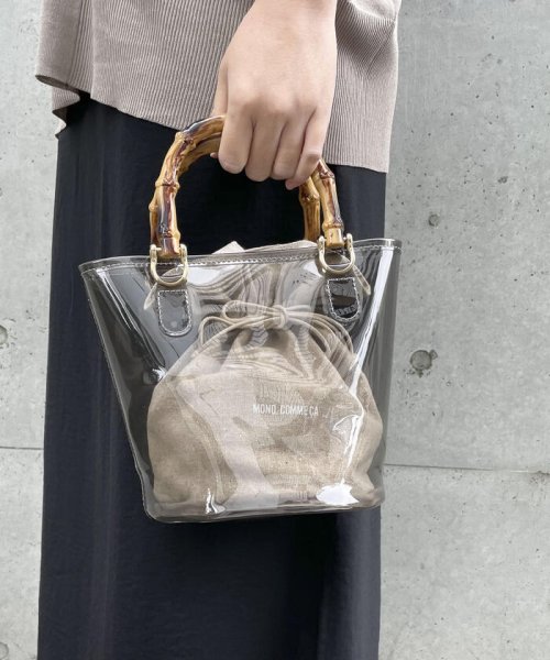 セール ミニ クリアバッグ モノコムサ Mono Comme Ca Magaseek