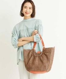 MK MICHEL KLEIN BAG(エムケーミッシェルクランバッグ)/[3WAY]編みデザイントートバッグ/オレンジ