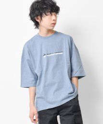 RAT EFFECT(ラット エフェクト)/CONVERSE別注カラーロゴスーパービッグTシャツ/ライトブルー