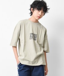 RAT EFFECT(ラット エフェクト)/CONVERSE別注前後ロゴスーパービッグTシャツ/グレー