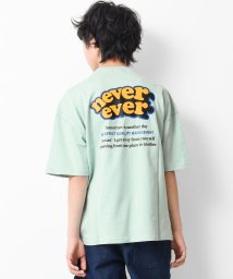RAT EFFECT(ラット エフェクト)/nevereverバックロゴプリントTシャツ/グリーン