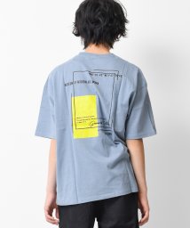 RAT EFFECT(ラット エフェクト)/ネオンプリントTシャツ/ライトブルー