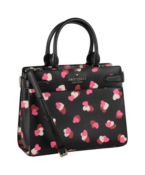 kate spade new york(ケイトスペードニューヨーク)/katespade ケイトスペード STACI MEDIUM SATCHEL ステイシー サッチェル バッグ ショルダーバッグ ハンドバッグ 2WAY/ブラック