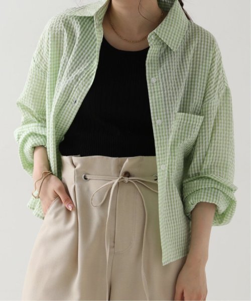 セール ギンガムチェックショート丈シャツ フレームスレイカズン Framesraycassin Magaseek