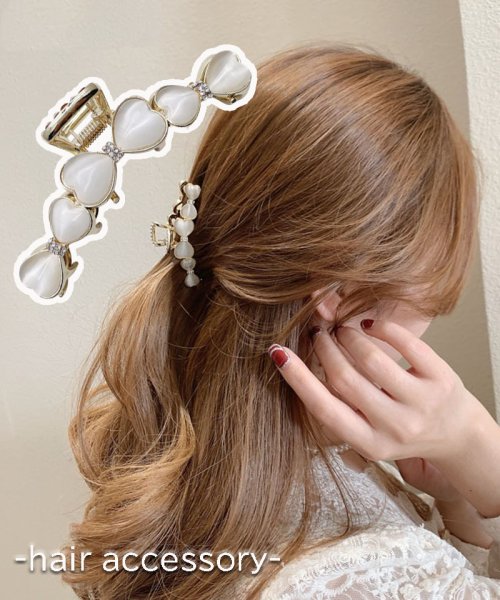セール バンスクリップ ハート ヘアクリップ 大粒 バレッタ まとめ髪 髪飾り ヘアアクセサリー 髪留め ヘアアレンジ アクセント ショッピングゴー Shoppinggo Magaseek