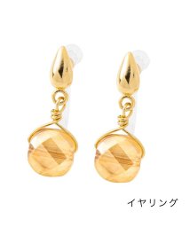 cream dot(クリームドット)/パールor多面カットのハンドメイド風ピアス/イヤリング/ベージュ