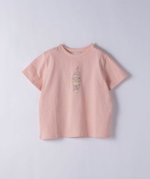 SHIPS any WOMEN(シップス　エニィ　ウィメン)/SHIPS any: ドローイング プリント 半袖 Tシャツ <KIDS>/ピンク