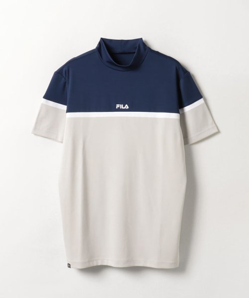 2021春の新作 tシャツ GOLF:フィラゴルフ FILA スムースモックネックシャツ Tシャツ ゴルフ