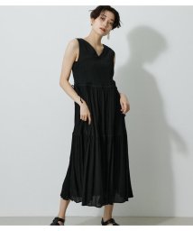 AZUL by moussy(アズールバイマウジー)/WAIST SHAPE 2WAY ONEPIECE/BLK