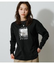 AZUL by moussy(アズールバイマウジー)/CITY SELECT LONG SLEEVE TEE/BLK