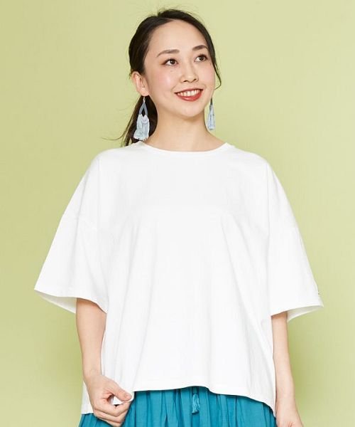CAYHANE(チャイハネ)/【チャイハネ】grn×Amina バーピッグTシャツ JSU－2101/ホワイト
