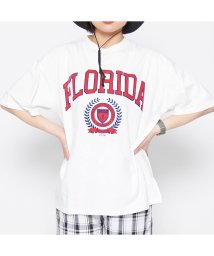 Spiritoso(スピリトーゾ)/フロリダカレッジ刺繍Tシャツ/ホワイト