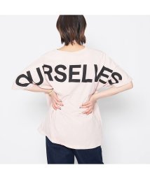 Spiritoso(スピリトーゾ)/OURSELVESドルマンTシャツ/ライトピンク