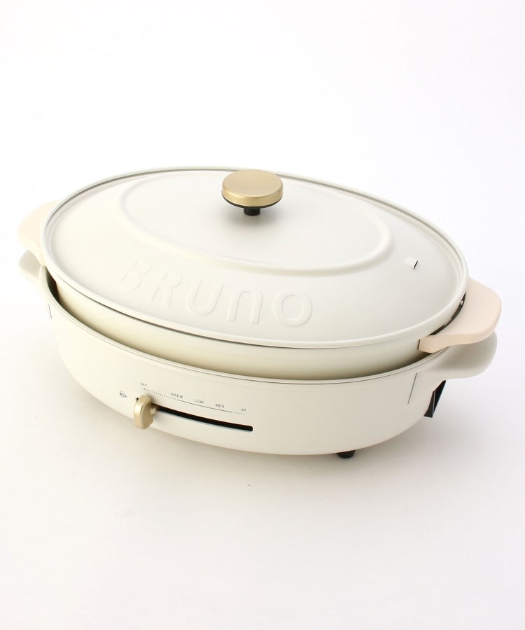 新品　未使用　BRUNO Oval Hot Plate ホワイトスマホ/家電/カメラ