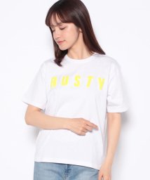 RUSTY(ラスティ（レディース）)/【RUSTY】ハンソデ Tシャツ/ライム