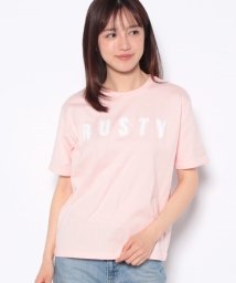 RUSTY(ラスティ（レディース）)/【RUSTY】ハンソデ Tシャツ/ピンク