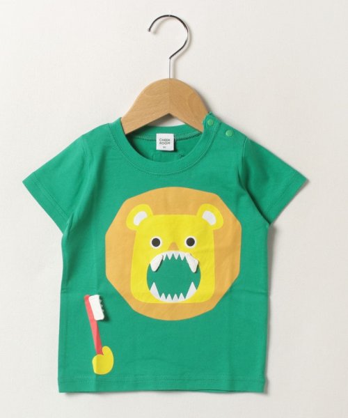 CHEEK　ROOM(チークルーム)/ライオンはみがきTシャツ/グリーン