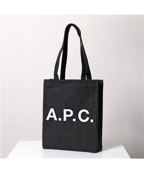 A.P.C.(アーペーセー)/【A.P.C.(アーペーセー)】トートバッグ tote lou COETA M61442 メンズ ロゴ コットン デニム 鞄 LZA/FAUX－NOIR/デニム