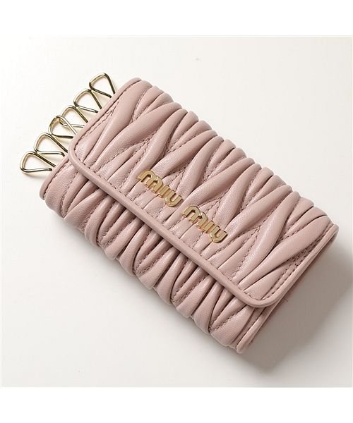 セール Miumiu ミュウミュウ キーケース Matelasse マテラッセ 5pg222 N レディース レザー 6連 ロゴメタル ミュウミュウ Miumiu Magaseek