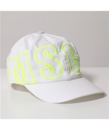 MSGM(MSGM)/【MSGM(エムエスジーエム)】ベースボールキャップ 3240ML05 メンズ ロゴ刺繍 コットン 帽子 スポーツ ネオン/ホワイト系