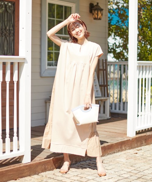 セール Mサイズ Tlサイズ 選べる２サイズ バックシャンティアードワンピース バブ Bab Magaseek