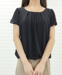 Lace Ladies/シフォンレース半袖ブラウス/504633508