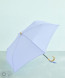 ROPE'(ロペ)/【晴雨兼用】バンブーハンドルコンパクトアンブレラ  折りたたみ傘/ラベンダー系（53）