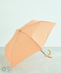 ROPE'(ロペ)/【晴雨兼用】バンブーハンドルコンパクトアンブレラ  折りたたみ傘/オレンジ系（71）