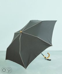 ROPE'(ロペ)/【晴雨兼用】バンブーハンドルバイカラーコンパクトアンブレラ  折りたたみ傘/ネイビー（40）