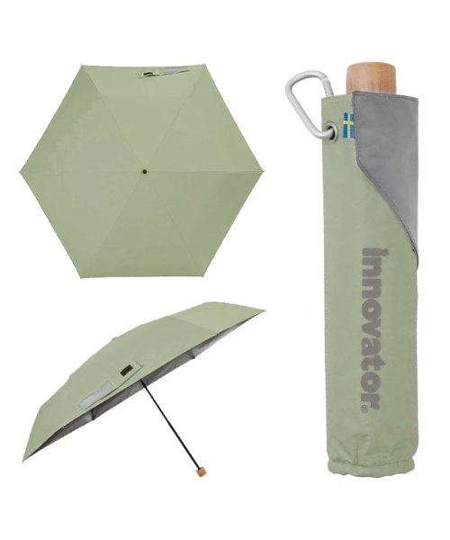 innovator(イノベーター)/イノベーター 折りたたみ傘 晴雨兼用 INNOVATOR 大きい 軽量 遮光 遮熱 撥水 UVカット/グリーン