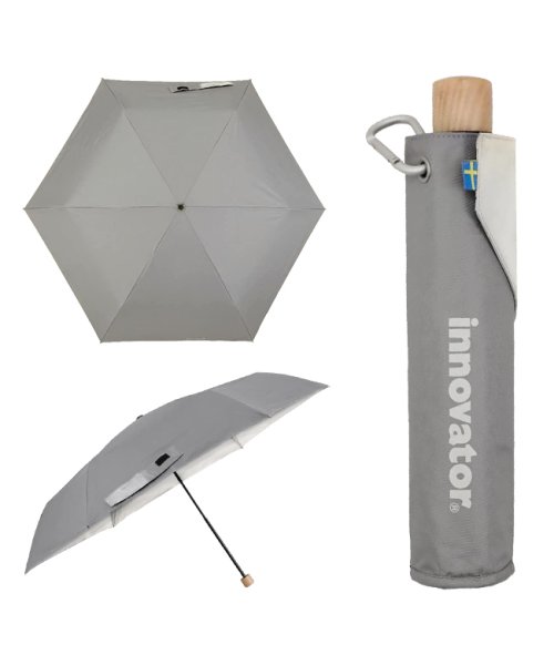 innovator(イノベーター)/イノベーター 折りたたみ傘 晴雨兼用 INNOVATOR 大きい 軽量 遮光 遮熱 撥水 UVカット/ダークグレー