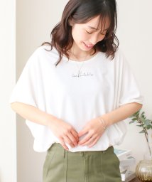 SocialGIRL(ソーシャルガール)/ワイドスリーブドルマンTシャツ/ホワイト系5