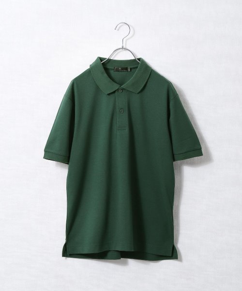 ZIP FIVE(ジップファイブ)/鹿の子ポロシャツ/グリーン