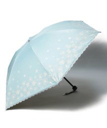 LANVIN en Bleu(umbrella)(ランバンオンブルー（傘）)/晴雨兼用折りたたみ日傘　”グリッター スカラ”/ライトグリーン