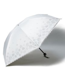LANVIN en Bleu(umbrella)(ランバンオンブルー（傘）)/晴雨兼用折りたたみ日傘　”グリッター スカラ”/オフホワイト