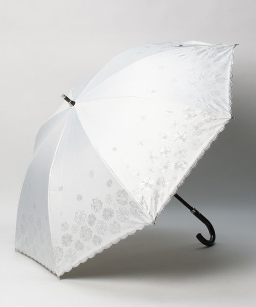 LANVIN en Bleu(umbrella)(ランバンオンブルー（傘）)/晴雨兼用日傘　”グリッター スカラ”/オフホワイト