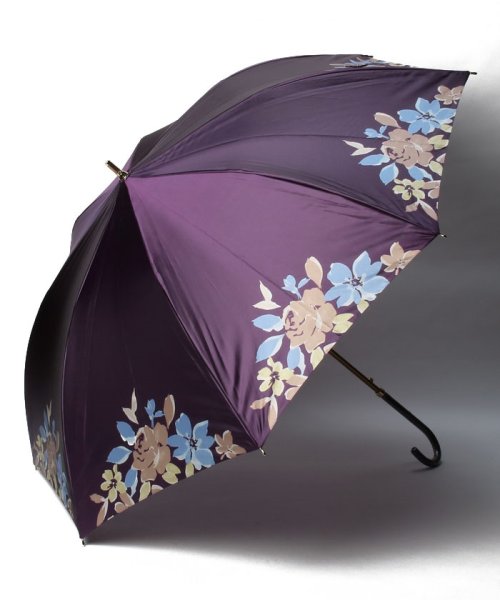 LANVIN Collection(umbrella)(ランバンコレクション（傘）)/傘　”サテンフラワー”/ダークパープル