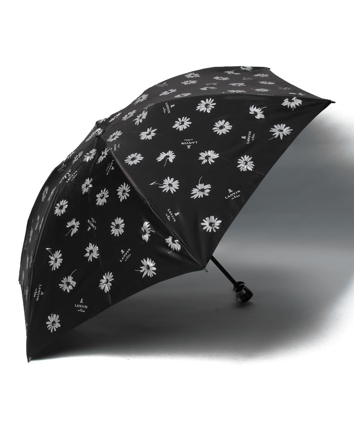 LANVIN en Bleu(ランバン オン ブルー)晴雨兼用折りたたみ日傘 箔 ...