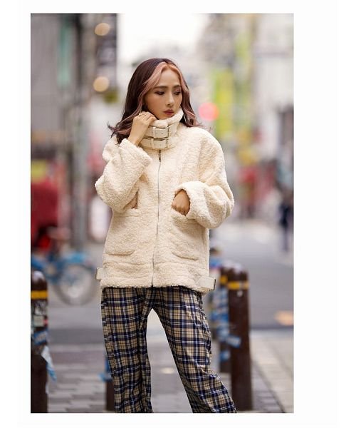 ジャケット ボアジャケット ジャケット ブルゾン もこもこ 暖かい ボムシェル Bombshell Magaseek