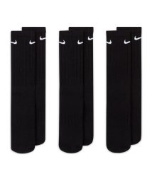 NIKE(ナイキ)/NIKE ナイキ  SX7664 010 100 964 EVERYDAY CUSHIONED エブリデイ クッションド トレーニング クルー ソックス (3足/ブラック